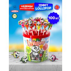 Леденцы на палочке ЧУПА ЧУПС Jimmi Lolipop Tayas, ассорти, 100 штук