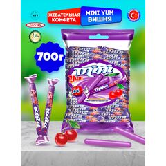 Жевательные палочки, конфетки вишня MINIYUM 700г.