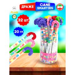 Шоколадное драже Cane Smarties AYSUDA в цветной какао-глазури "Трость", 20г