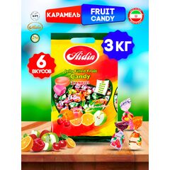 ASORTI FRUIT CARAMEL карамель ассорти с фруктово-ягодным вкусом и начинкой, 3 кг